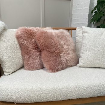 Dusky pink cushions