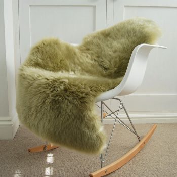 Pistachio Sheepskin on Chair